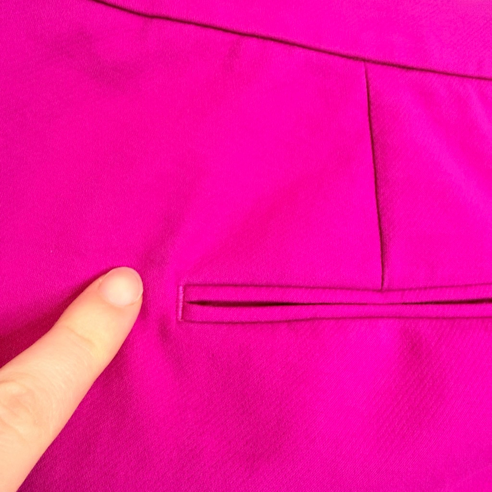 Ann Taylor Pink Ankle Cropped Trouser Pants Size 6 - Picture 7 of 12